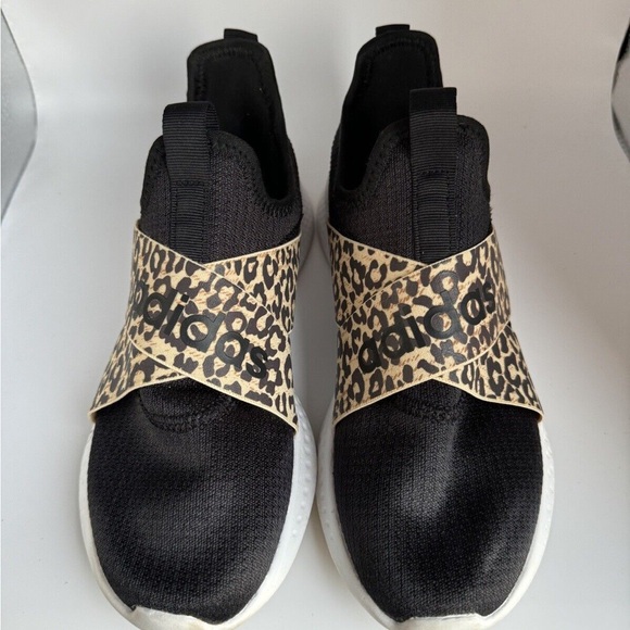 Adidas Puremotion Black Leopard Print Sneakers - Picture 2 of 3
